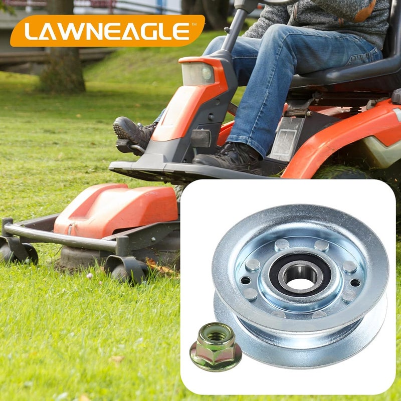 LANEAGLE GY22172 Idler Pulley Replaces John Deere GY22172 Idler Pulley John Deere GY20067 Idler Pulley John Deere GY22172 Pulley for John Deere D140 Idler Pulley, L100 L110 L120 L130 LA115 Lawn Decks - Image 2